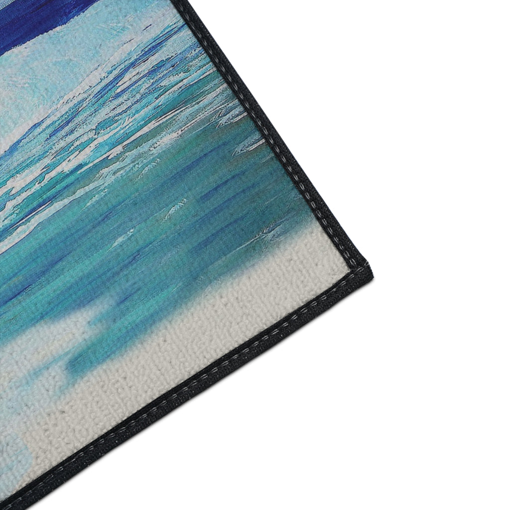 Coastal 'Salty Bear' Heavy-Duty Floor Mat — Beach Bear Welcome Mat