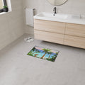 Tropical Palm Beach Floor Mat — Heavy Duty Non-Slip Entrance Rug