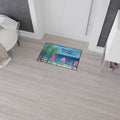 Flamingos Crossing Beach Mat — Heavy Duty Floor Mat