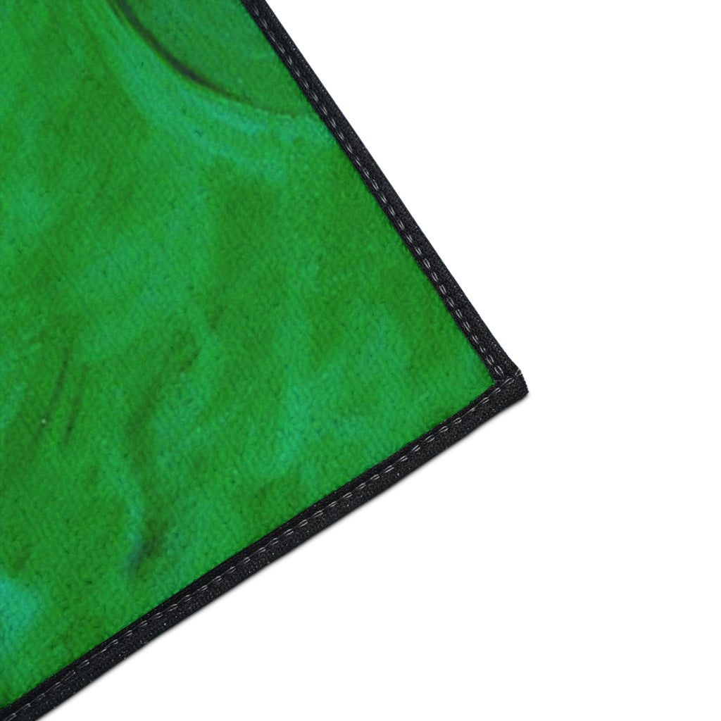 Golf Flamingo Heavy Duty Floor Mat — Tropical 18th Hole Welcome Mat