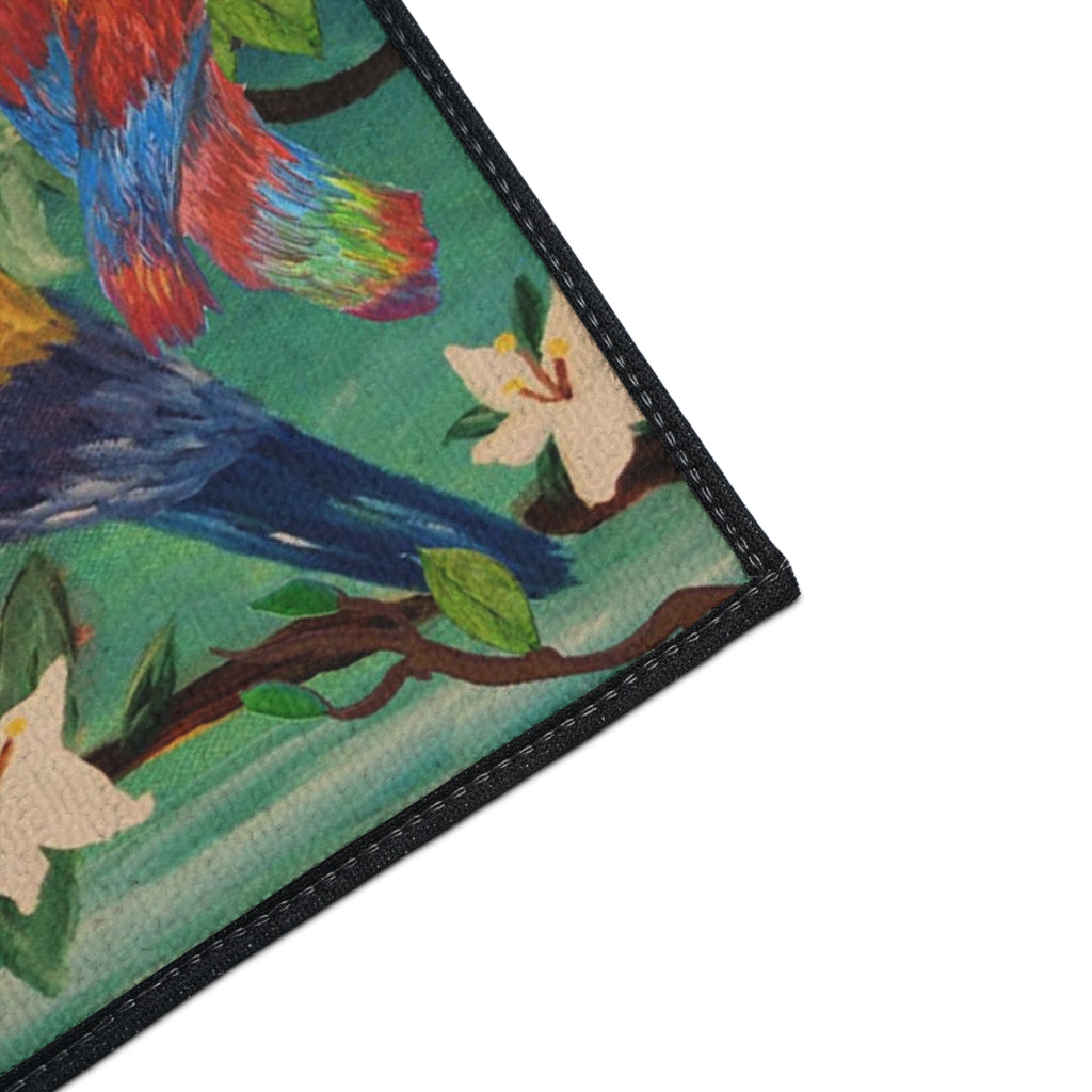 Tropical Parrot Door Mat — Heavy Duty Floral Floor Mat