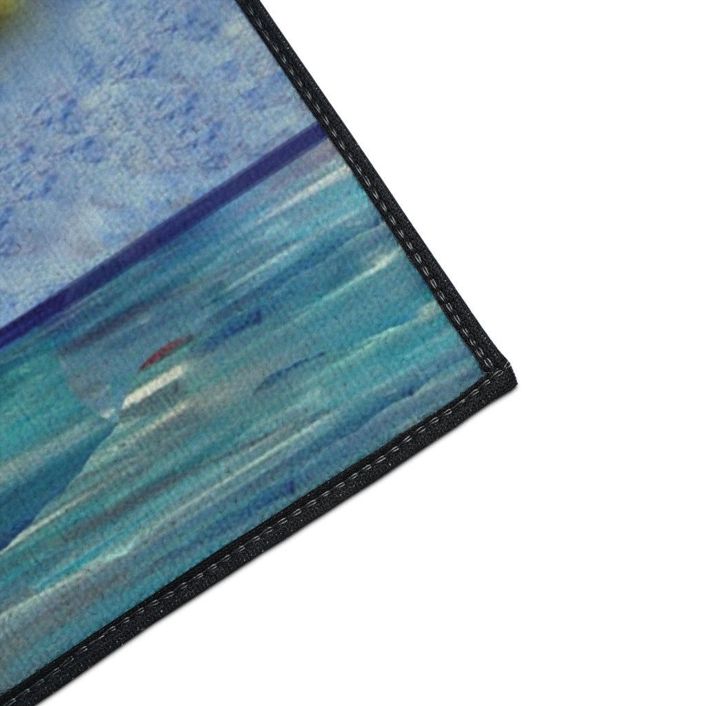 Pelican Art Floor Mat — Heavy-Duty Coastal Welcome Rug
