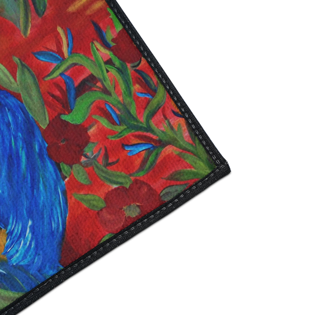 Tropical Macaw Floor Mat — Heavy-Duty Non-Slip Door Rug