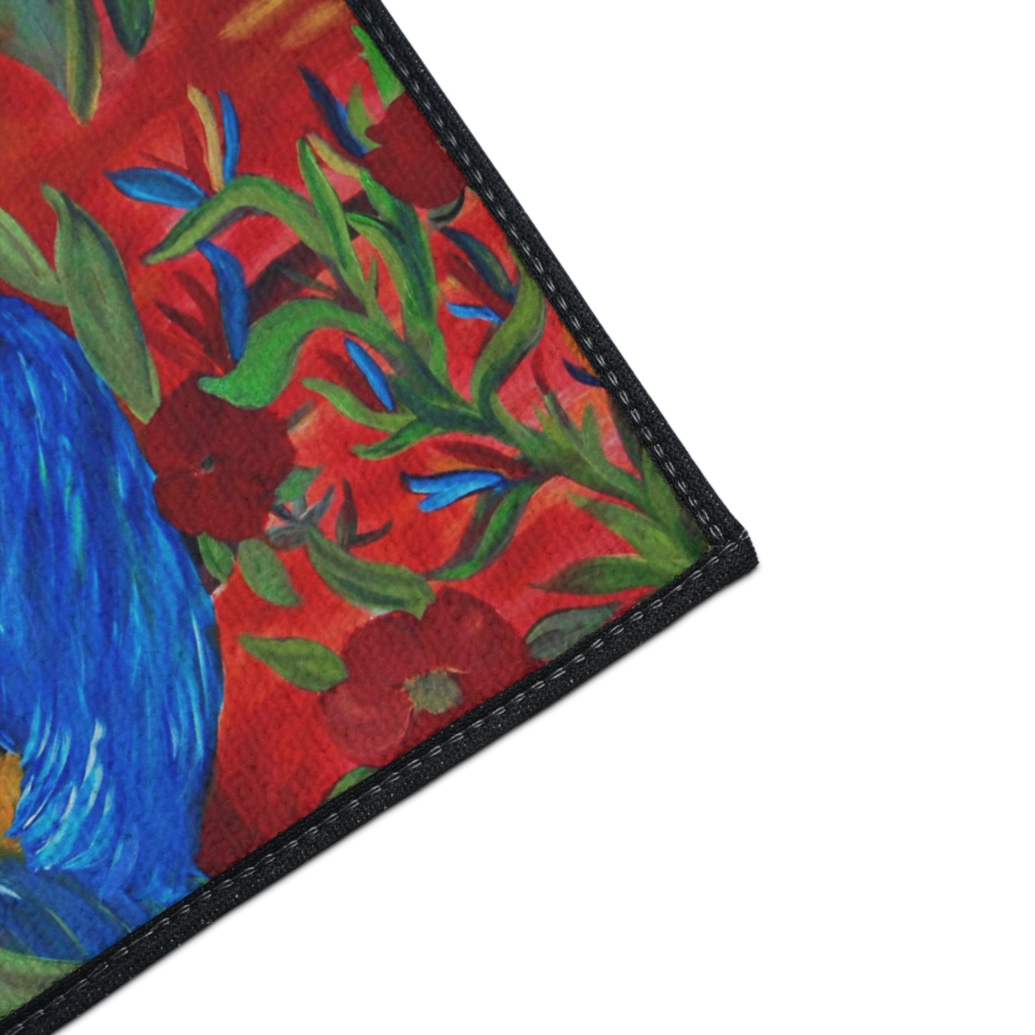 Tropical Macaw Floor Mat — Heavy-Duty Non-Slip Door Rug