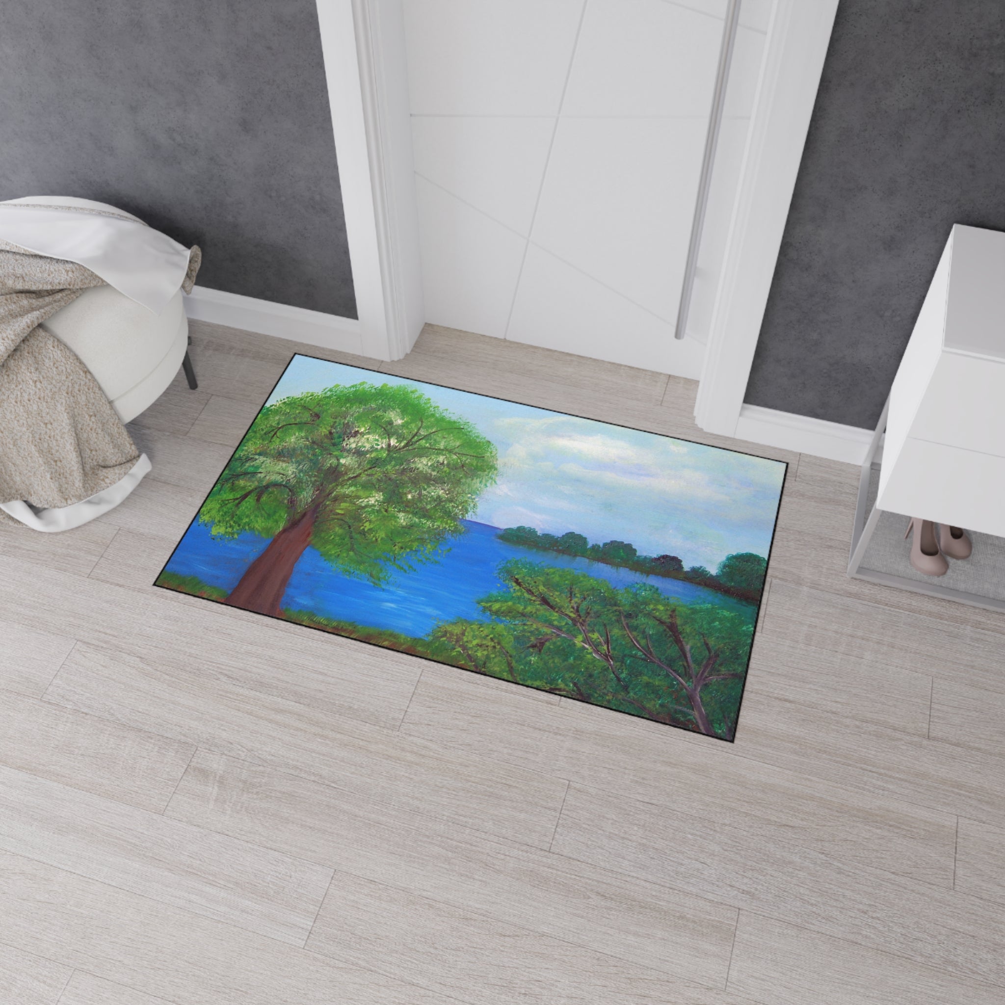 Scenic Lakeview Heavy-Duty Floor Mat