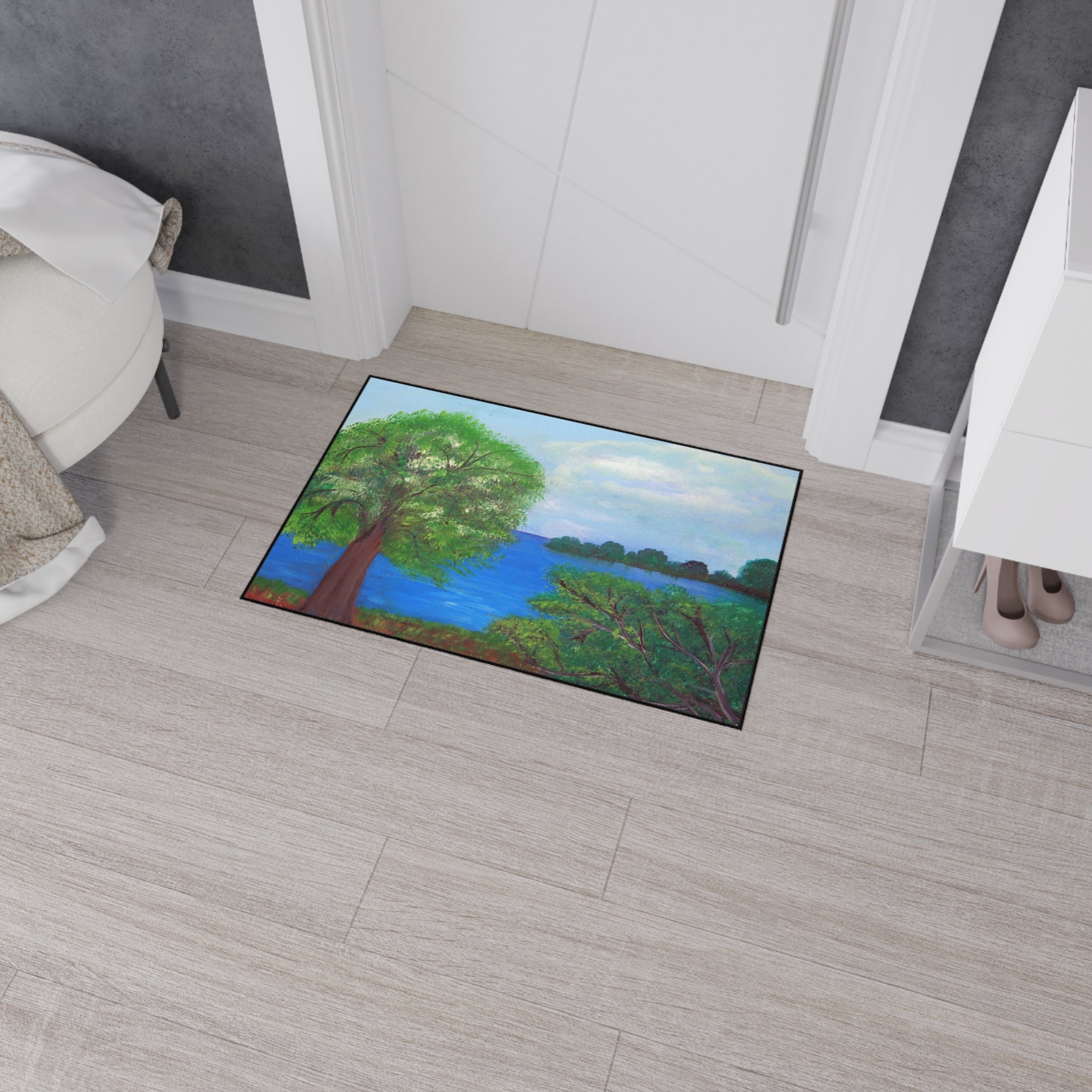Scenic Lakeview Heavy-Duty Floor Mat