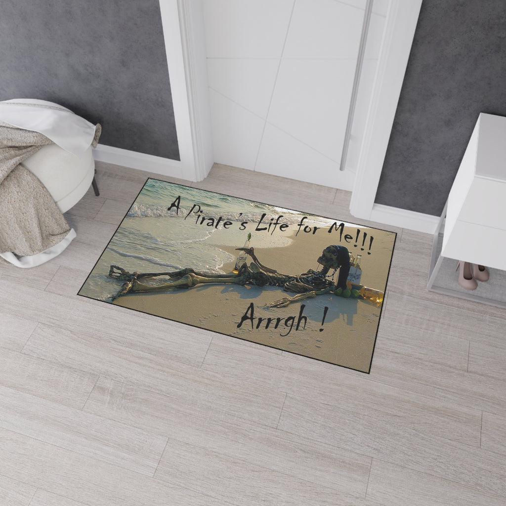Pirate's Life Beach Floor Mat — "A Pirate's Life for Me!!! Arrgh!" Rug