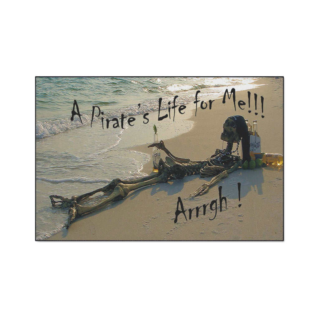 Pirate's Life Beach Floor Mat — "A Pirate's Life for Me!!! Arrgh!" Rug