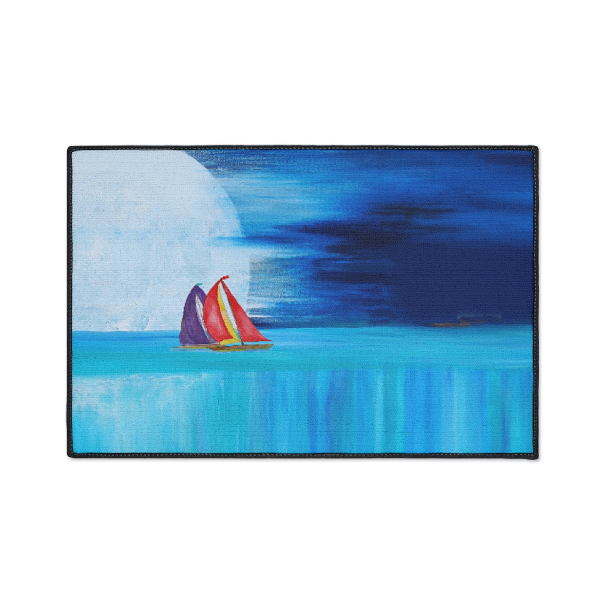 Sailboat Moonlight Heavy-Duty Floor Mat