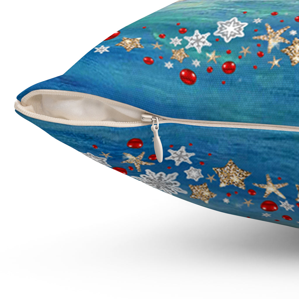 Merry Christmas Oyster Family Holiday Pillow