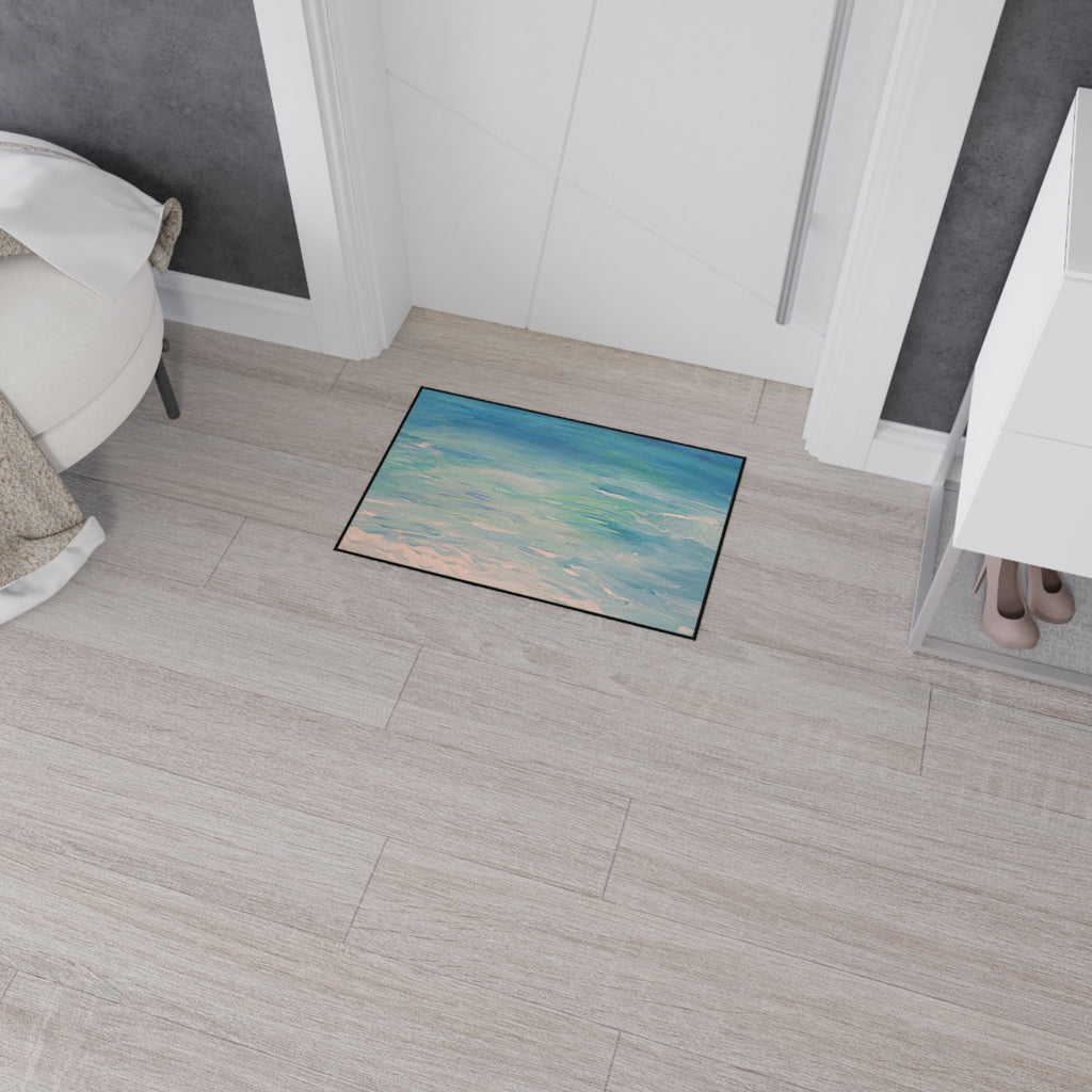Clearwater Beach Ocean Breeze Heavy-Duty Floor Mat Rug