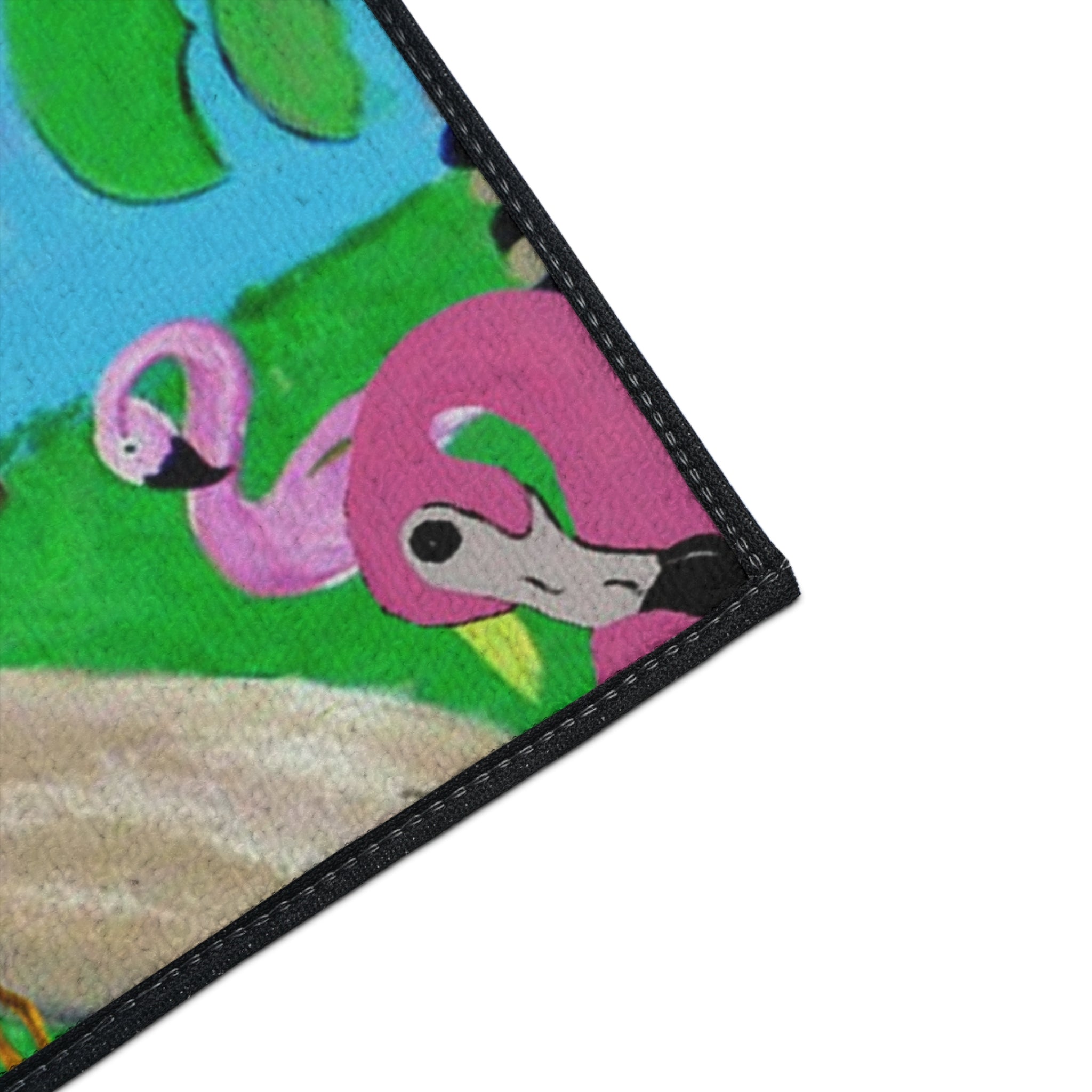 Tropical Flamingo Doormat — Heavy Duty Outdoor/Indoor Floor Mat