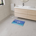 Nautical Sailboat Sea Floor Mat — Heavy-Duty Coastal Welcome Rug