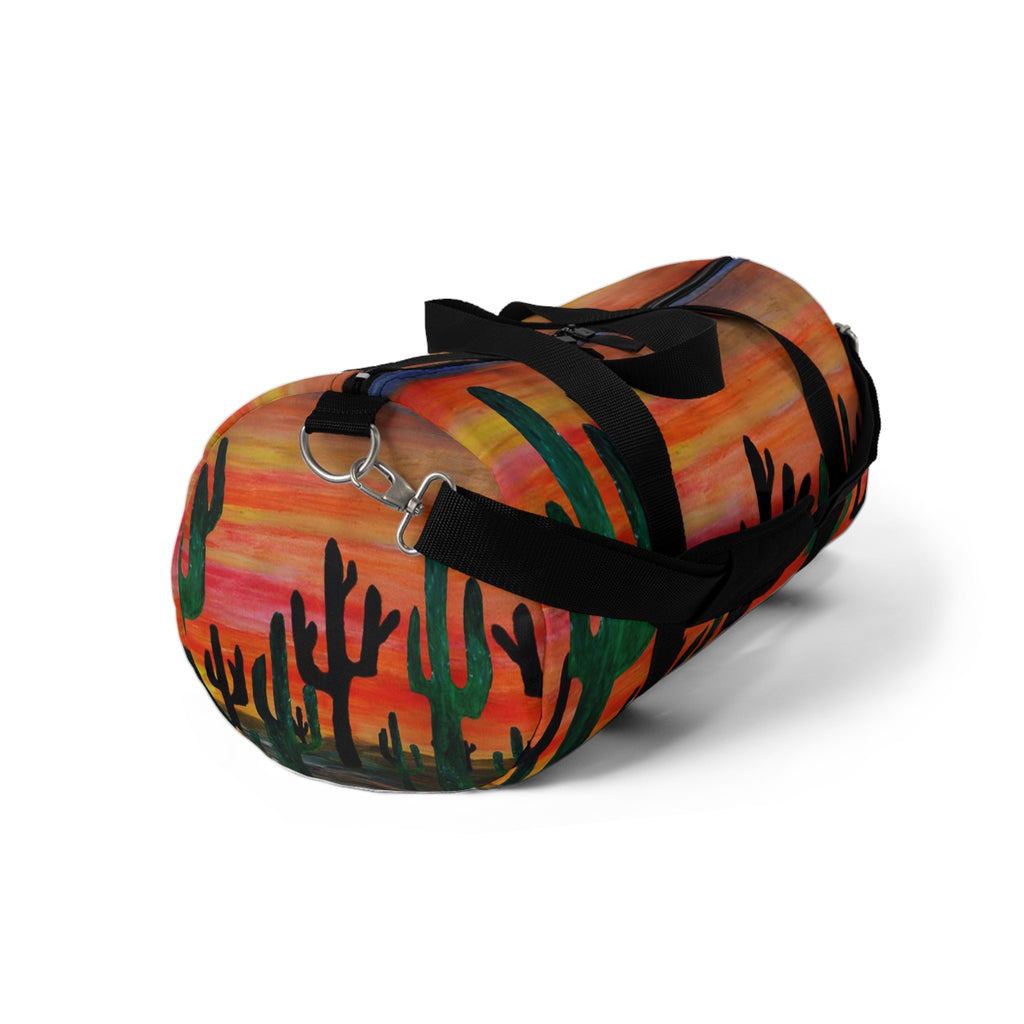 Cactus Sunset Duffel Bag — Southwestern Travel & Gym Bag