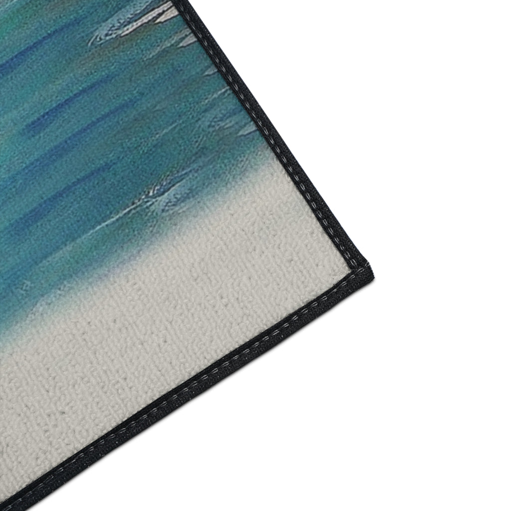 Coastal 'Salty Bear' Heavy-Duty Floor Mat — Beach Bear Welcome Mat
