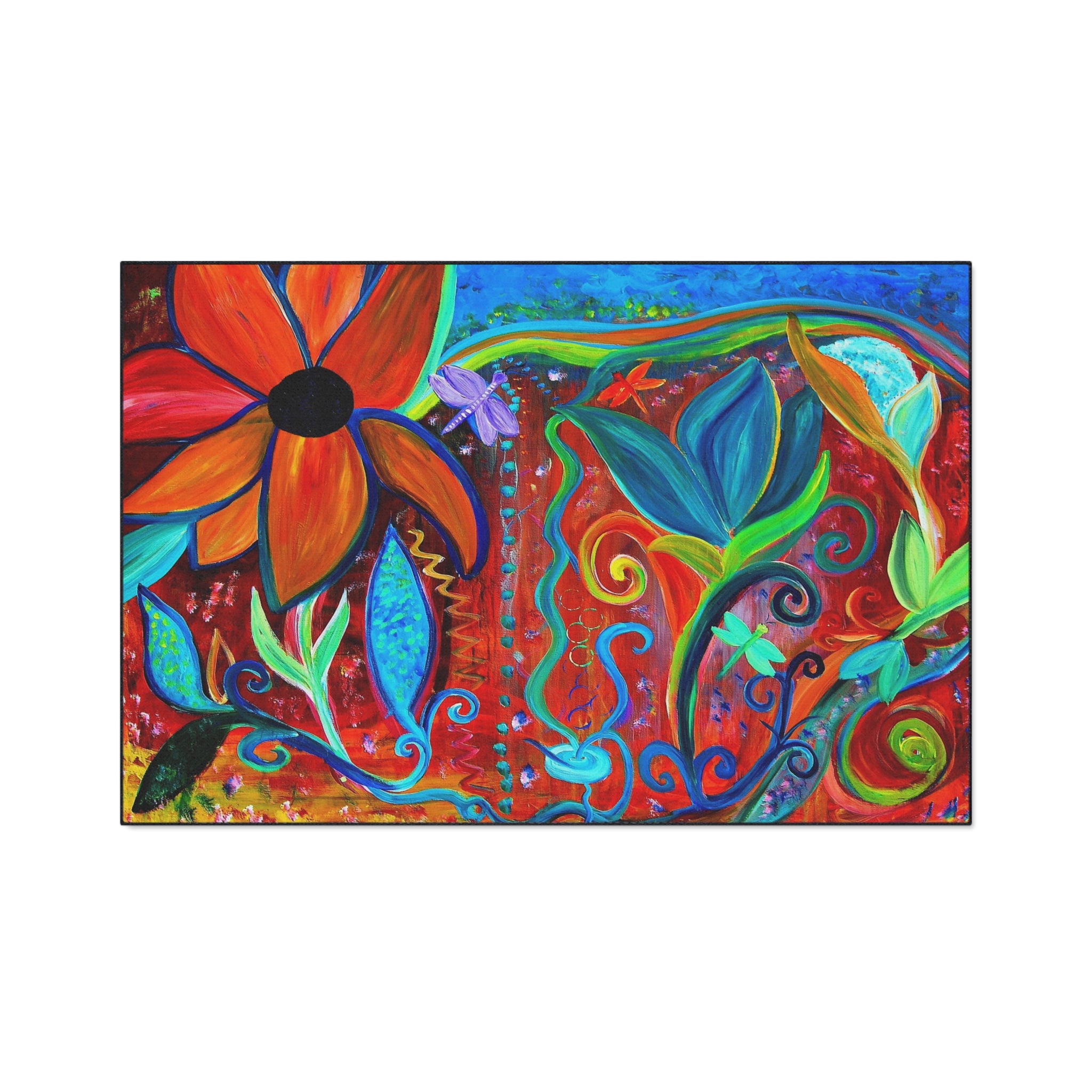 Floral Vivid Heavy Duty Floor Mat