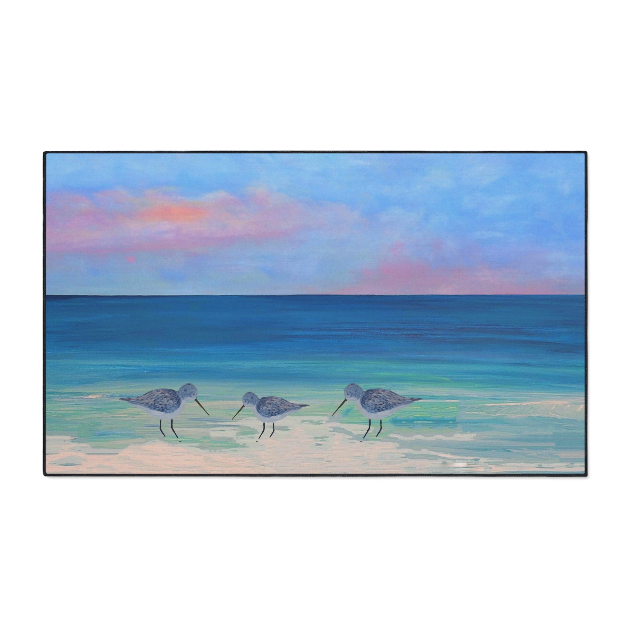 Sandpipers Coastal Shorebirds Heavy-Duty Floor Mat