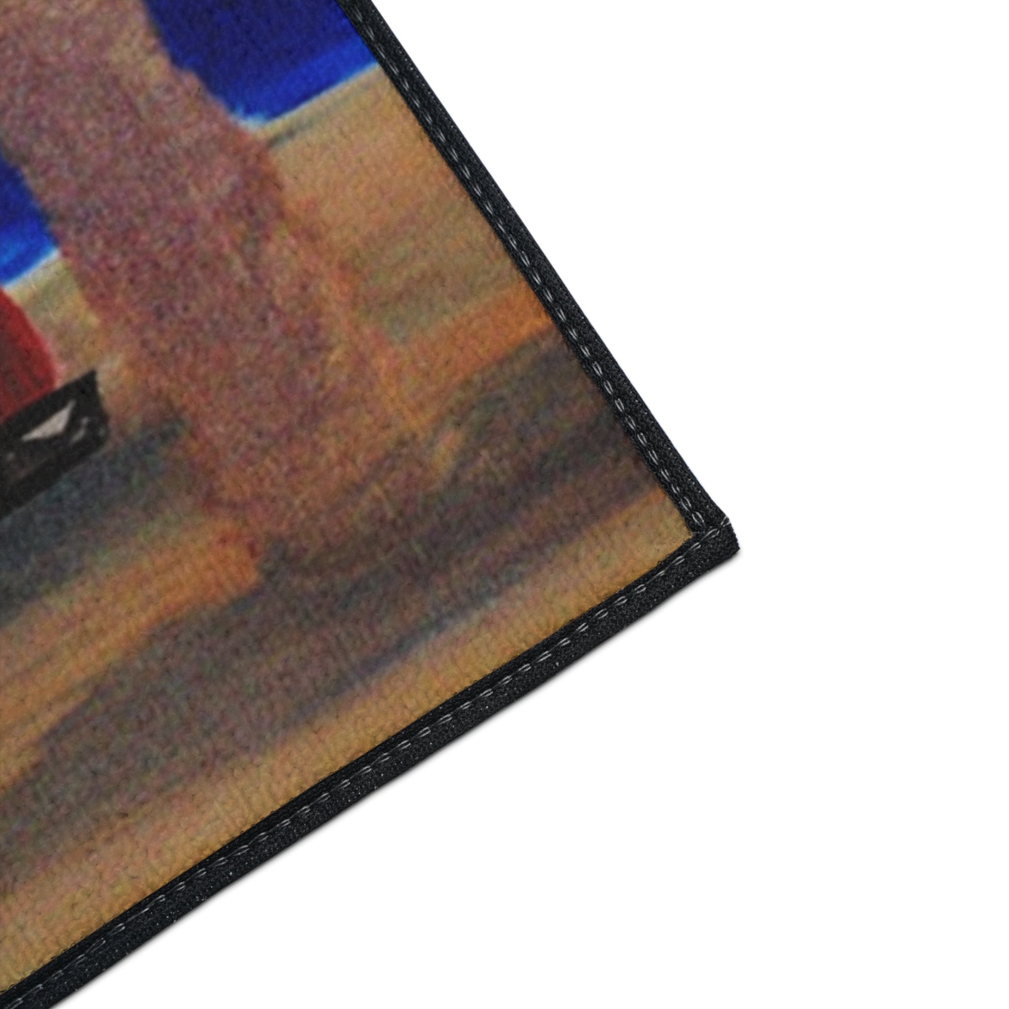 Happy Camper Floor Mat — Heavy-Duty Outdoor/Entry Rug for RV & Beach Lovers