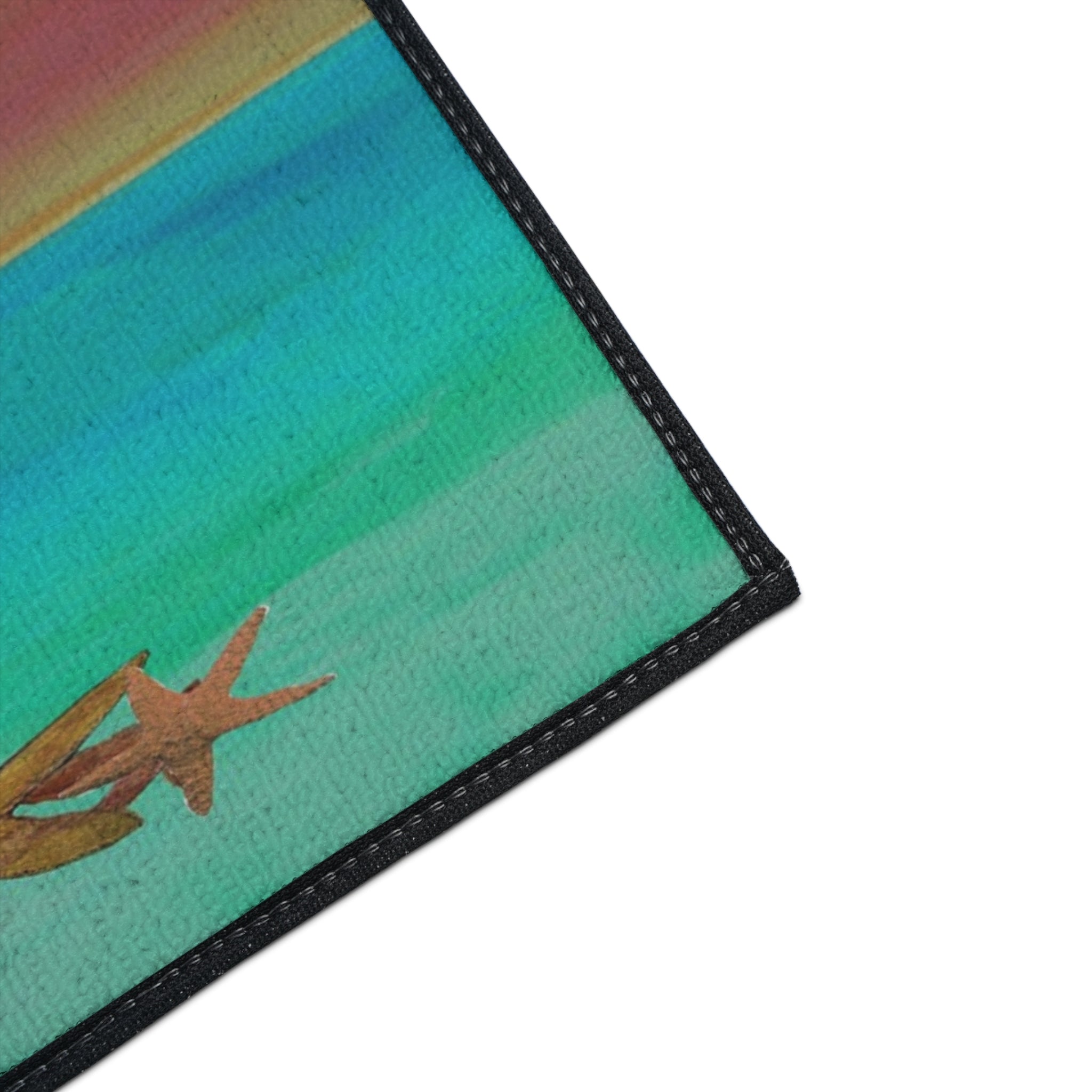 Christmas Beach Floor Mat — 'Merry Christmas' Pelican & Palm Holiday Doormat