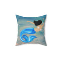 Blue Mermaid Swim Decorative Pillow