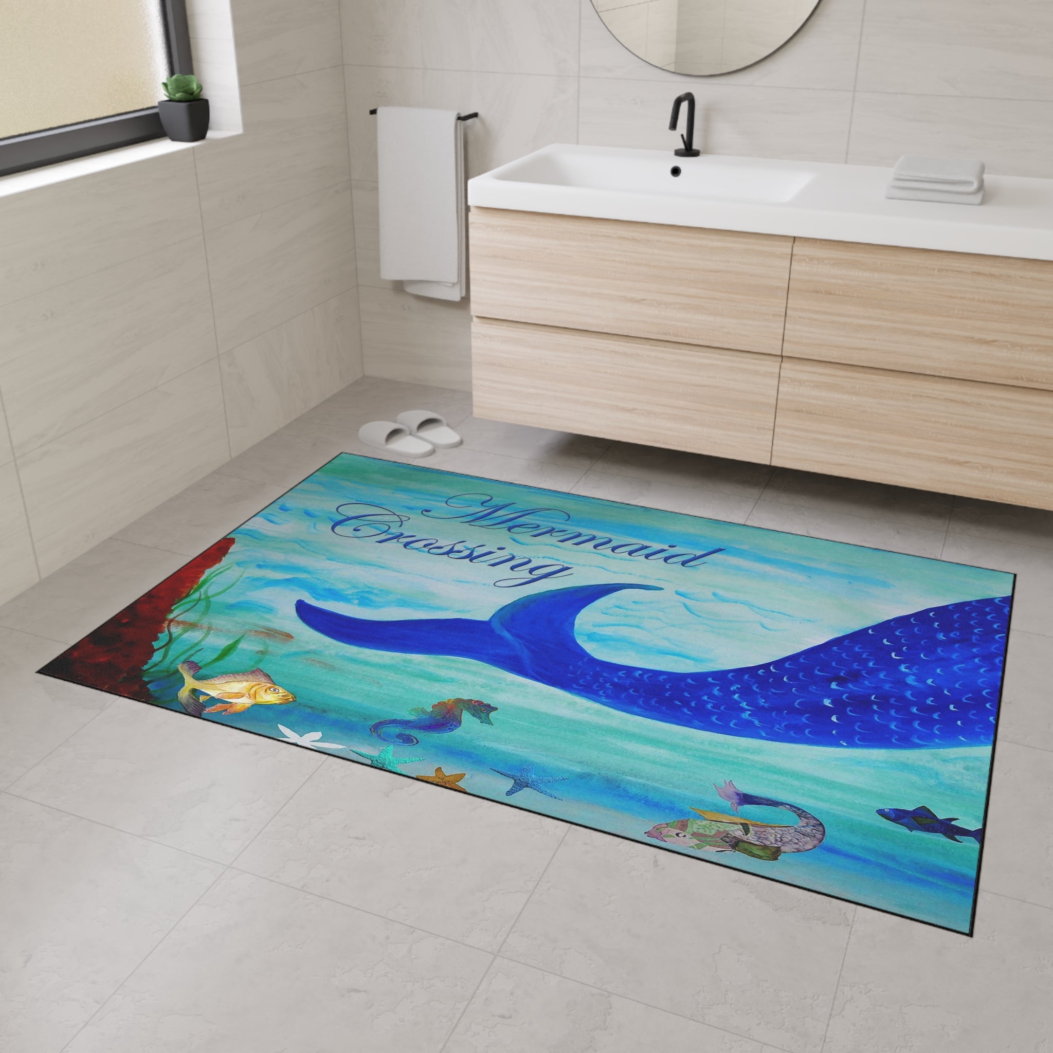 Mermaid Crossing Heavy Duty Floor Mat