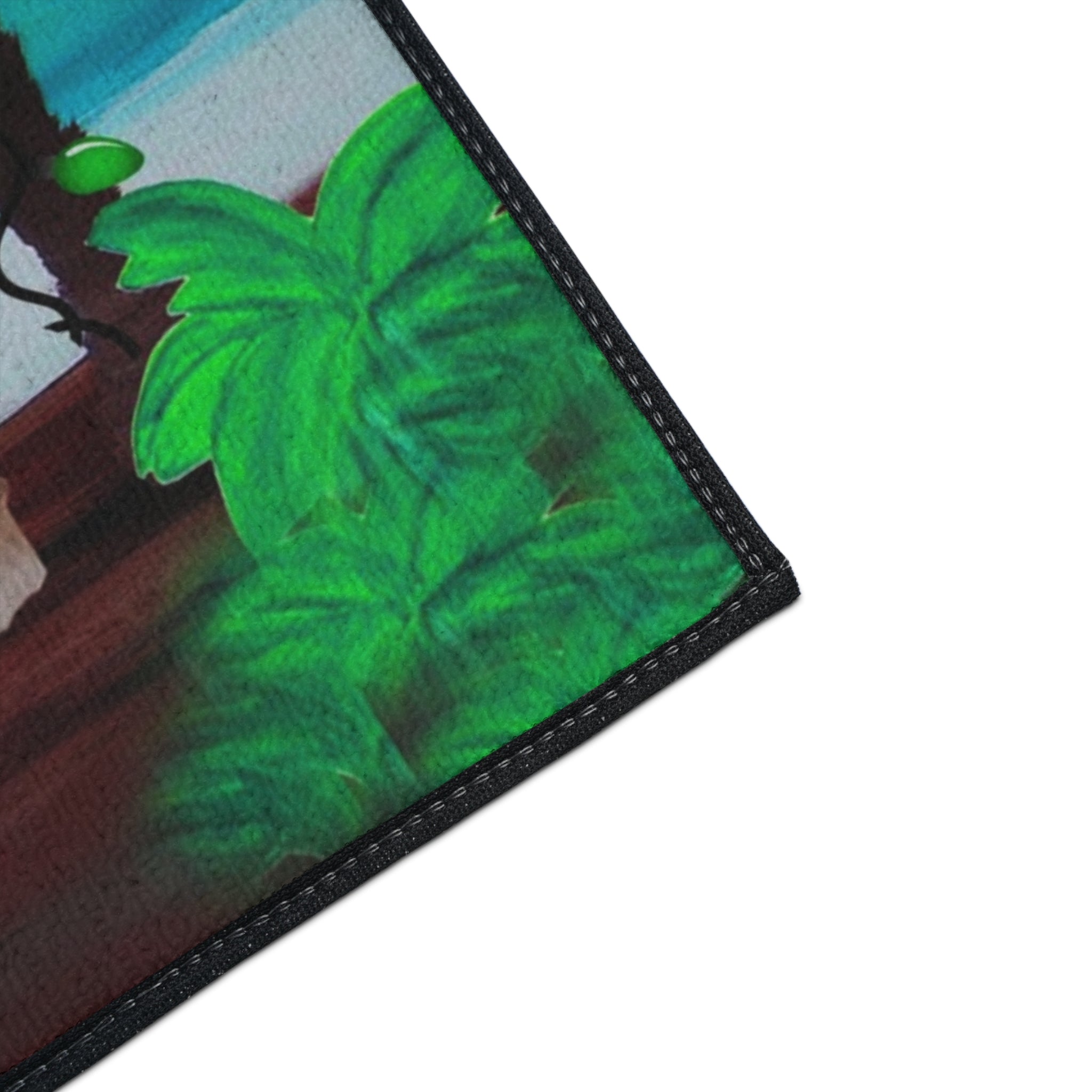 Christmas Pelican Party Cocktails Beach Mat — "Merry Christmas" Holiday Doormat