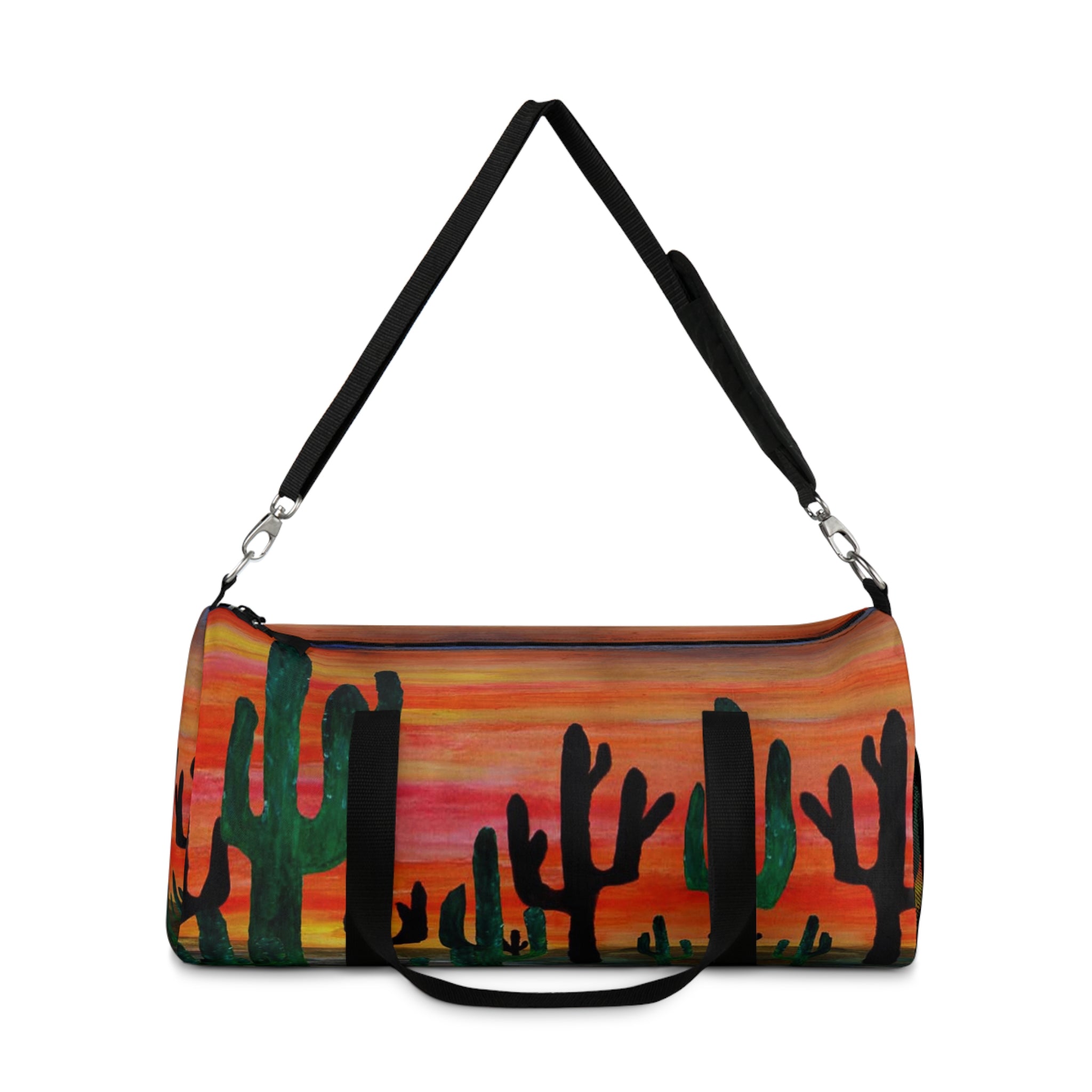 Cactus Sunset Duffel Bag — Southwestern Travel & Gym Bag
