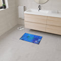 Underwater Octopus Heavy-Duty Floor Mat — Nautical Blue Entry Rug