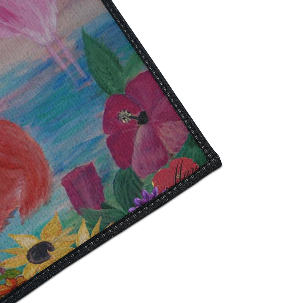 Flamingo Garden Heavy Duty Floor Mat