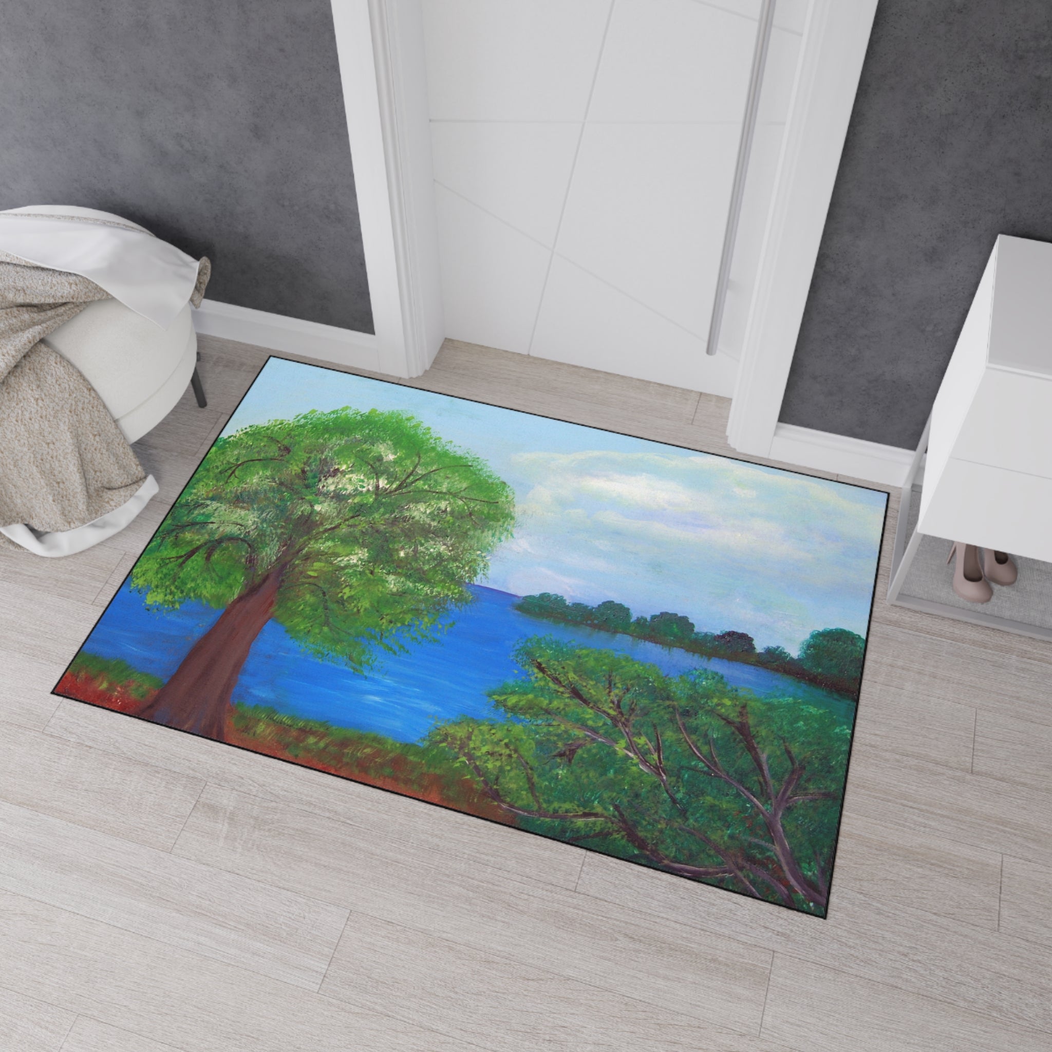 Scenic Lakeview Heavy-Duty Floor Mat