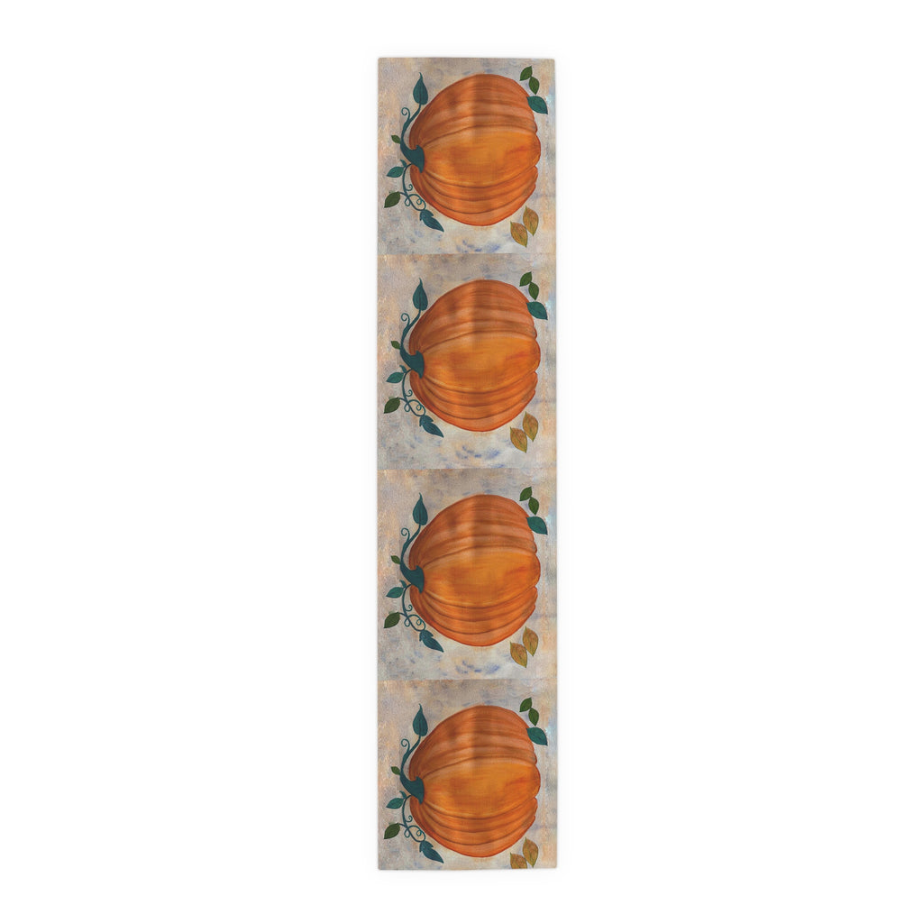 Autumn Pumpkin Table Runner — Rustic Harvest Fall Dining Decor