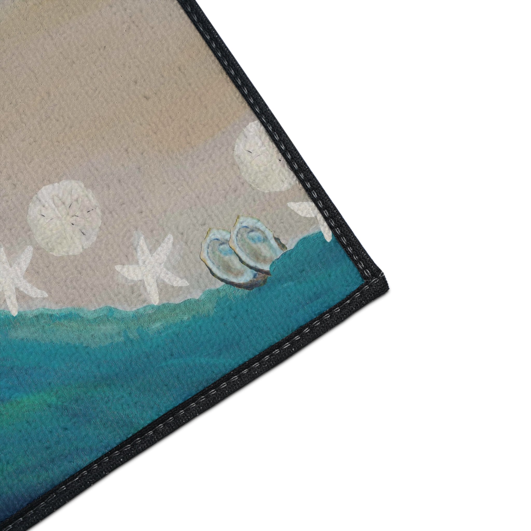 Coastal Seahorse Heavy-Duty Floor Mat