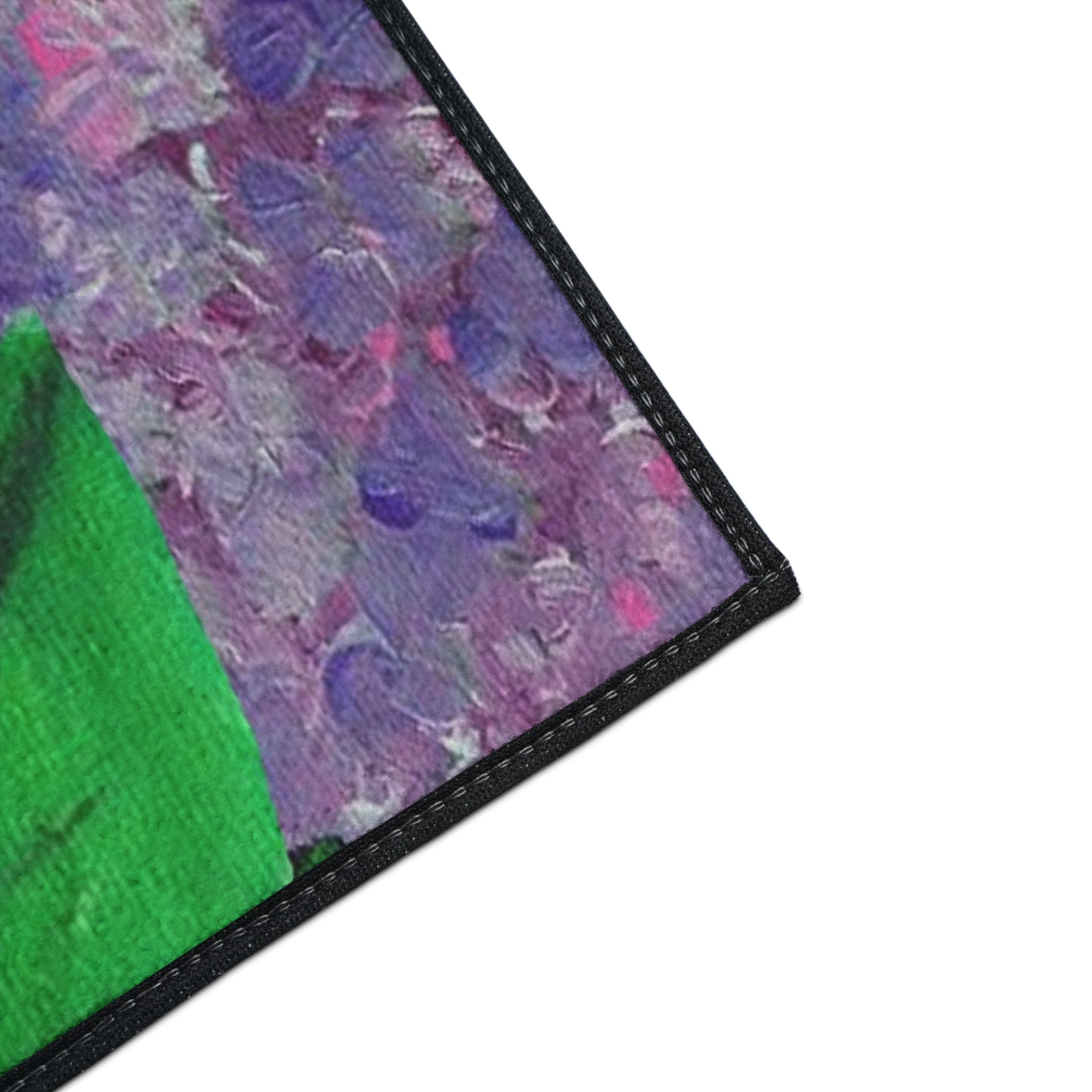 Purple Hydrangeas Floral Heavy-Duty Floor Mat