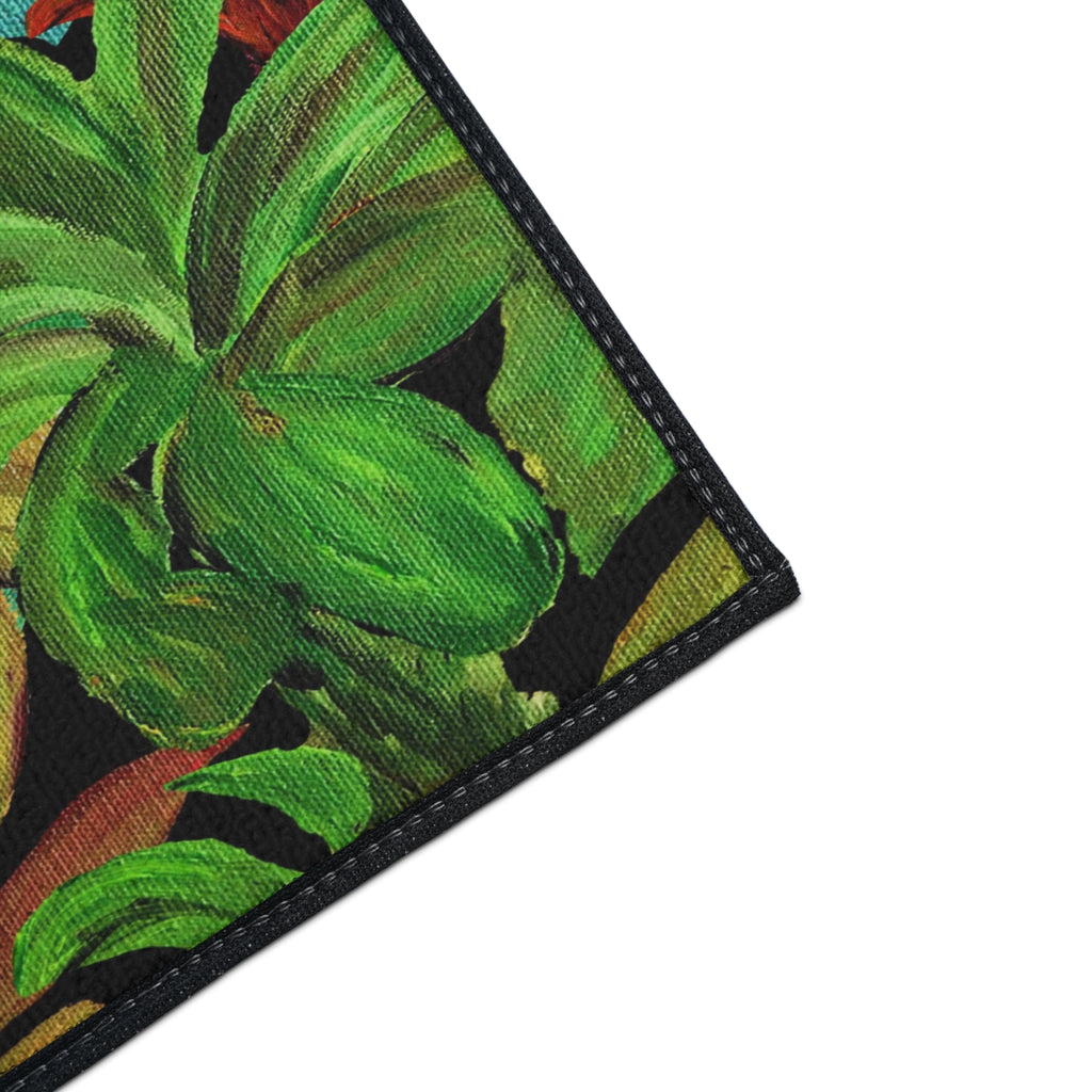 Tropical Palm Doormat — Colorful Heavy-Duty Floor Mat