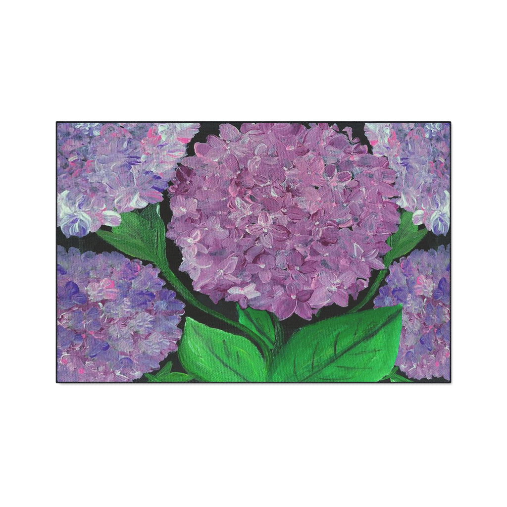 Purple Hydrangeas Floral Heavy-Duty Floor Mat