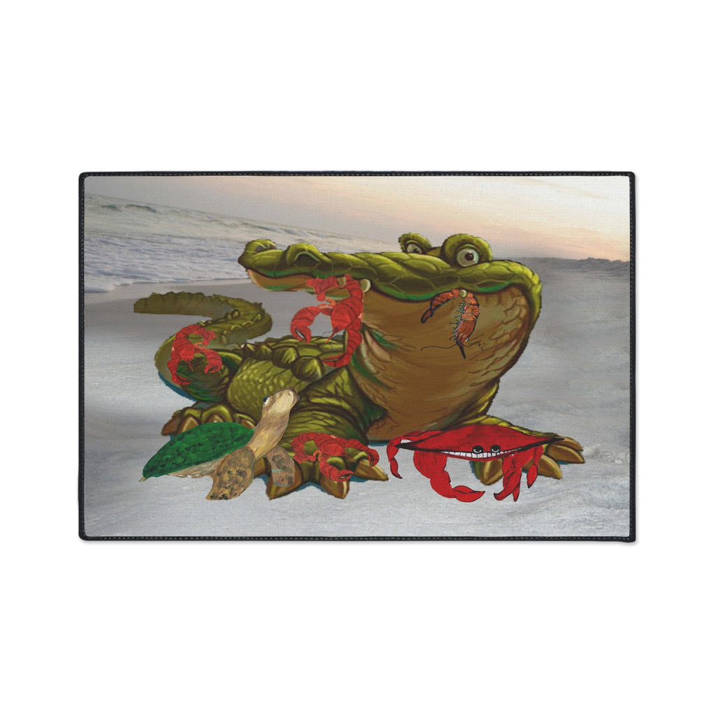 Alligator Beach Floor Mat — Heavy Duty Non-Slip Entrance Rug