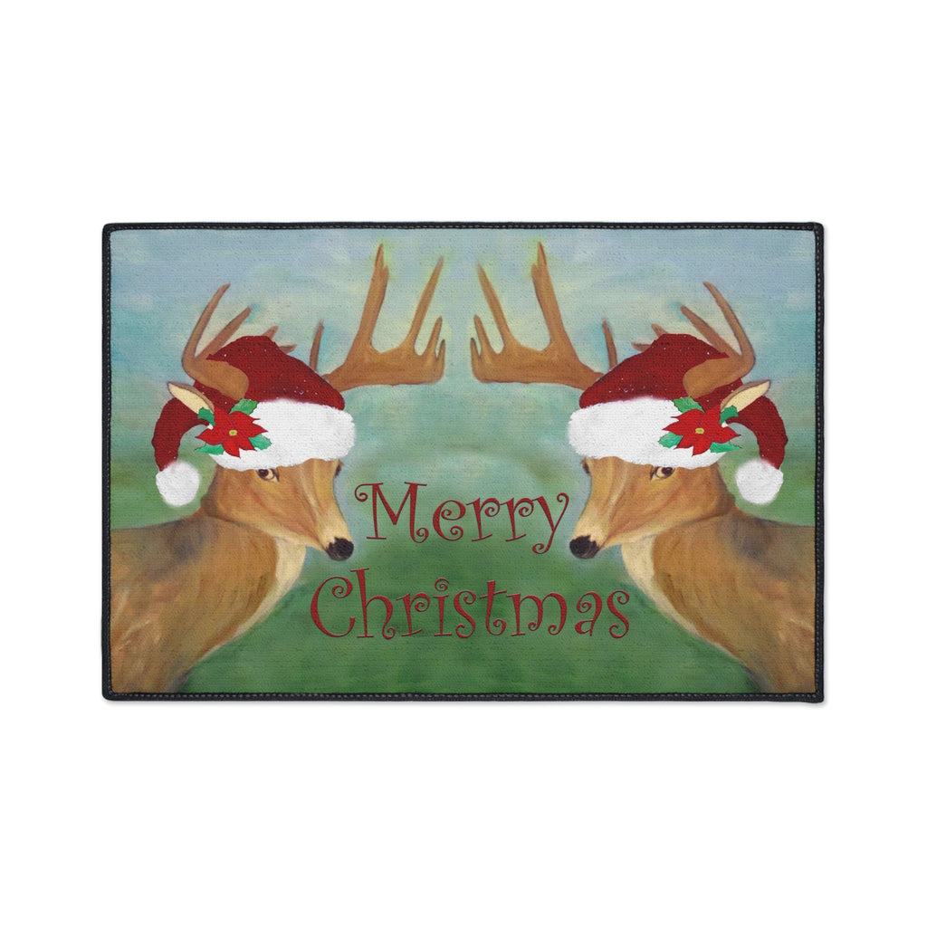 Christmas Deer Floor Mat — Merry Christmas Holiday Doormat