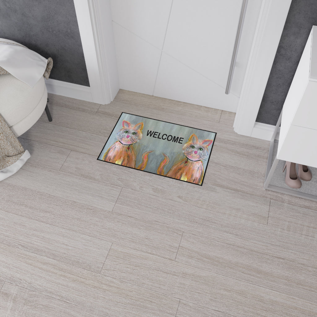 Welcome Cat Heavy Duty Floor Mat