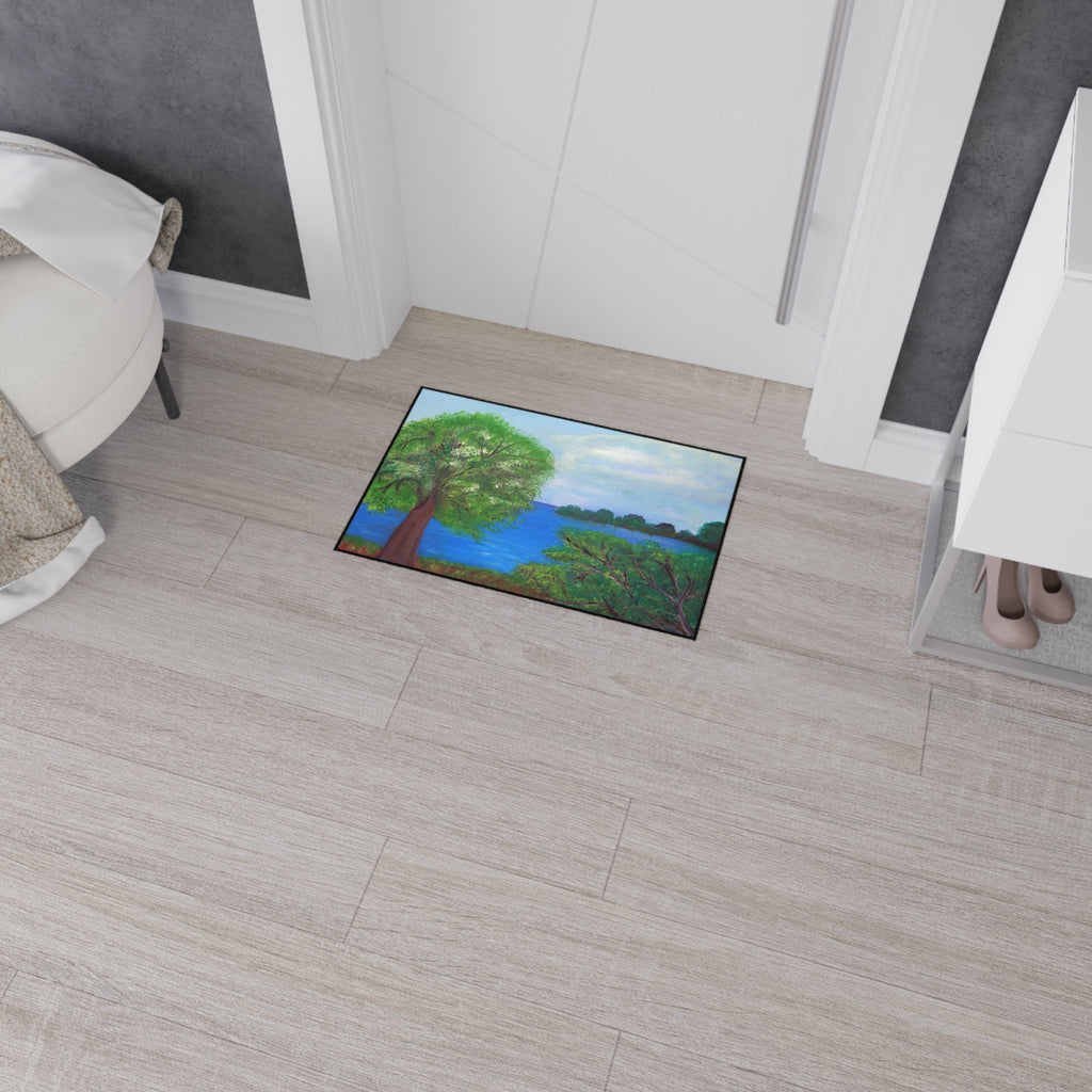 Scenic Lakeview Heavy-Duty Floor Mat