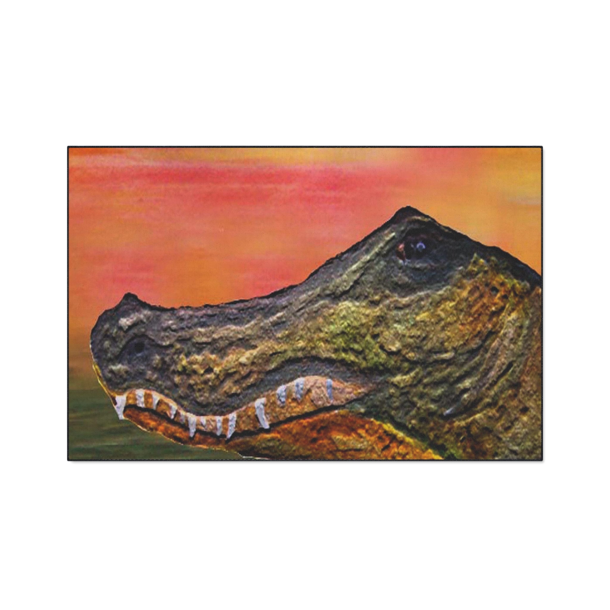 Alligator Head Heavy Duty Floor Mat – Rugged Tropical Entrance Rug
