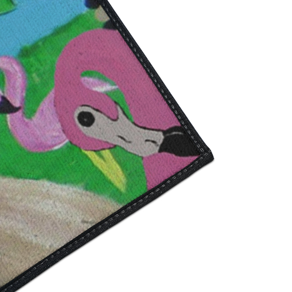 Tropical Flamingo Doormat — Heavy Duty Outdoor/Indoor Floor Mat