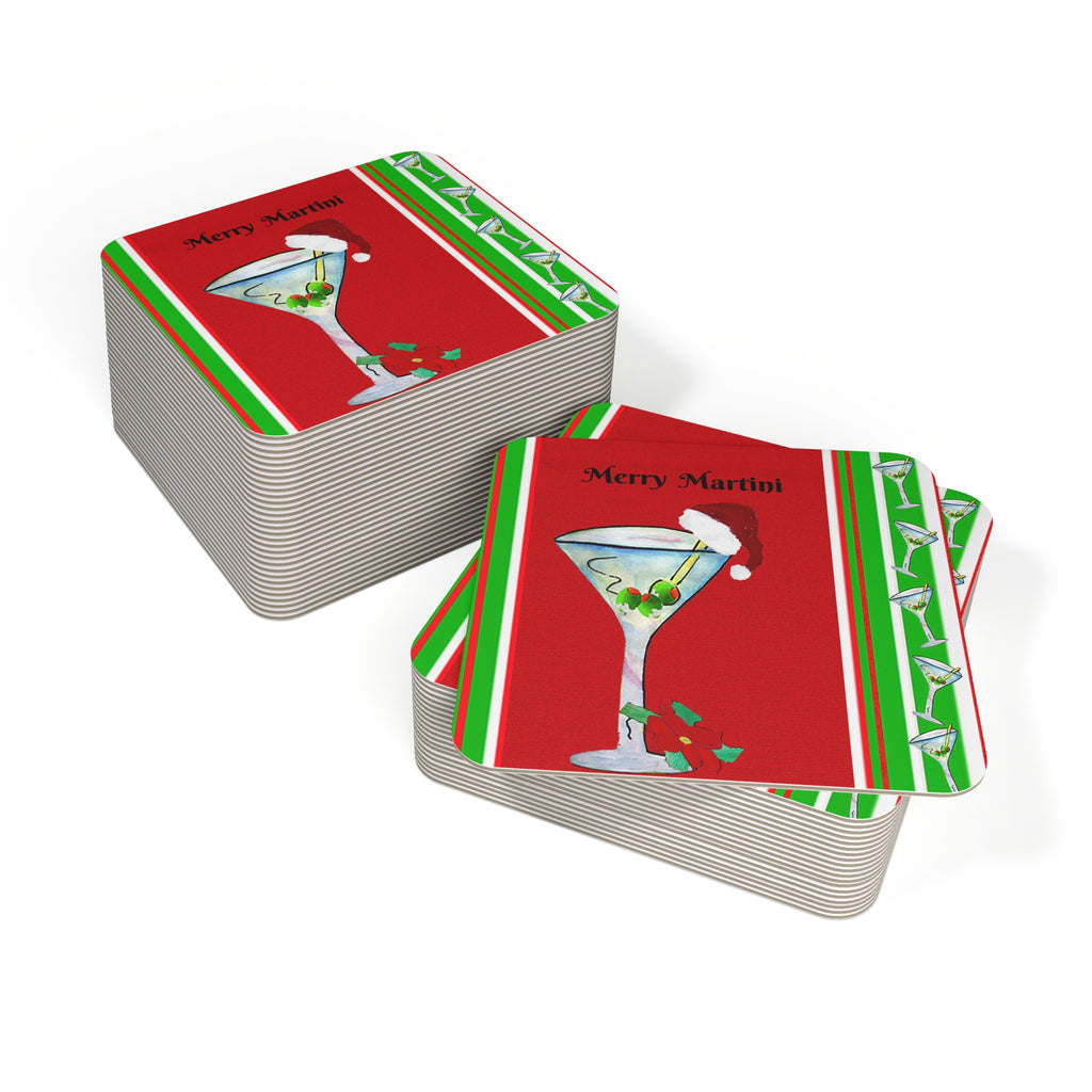 Holiday Martini Coasters (Set of 50/100)