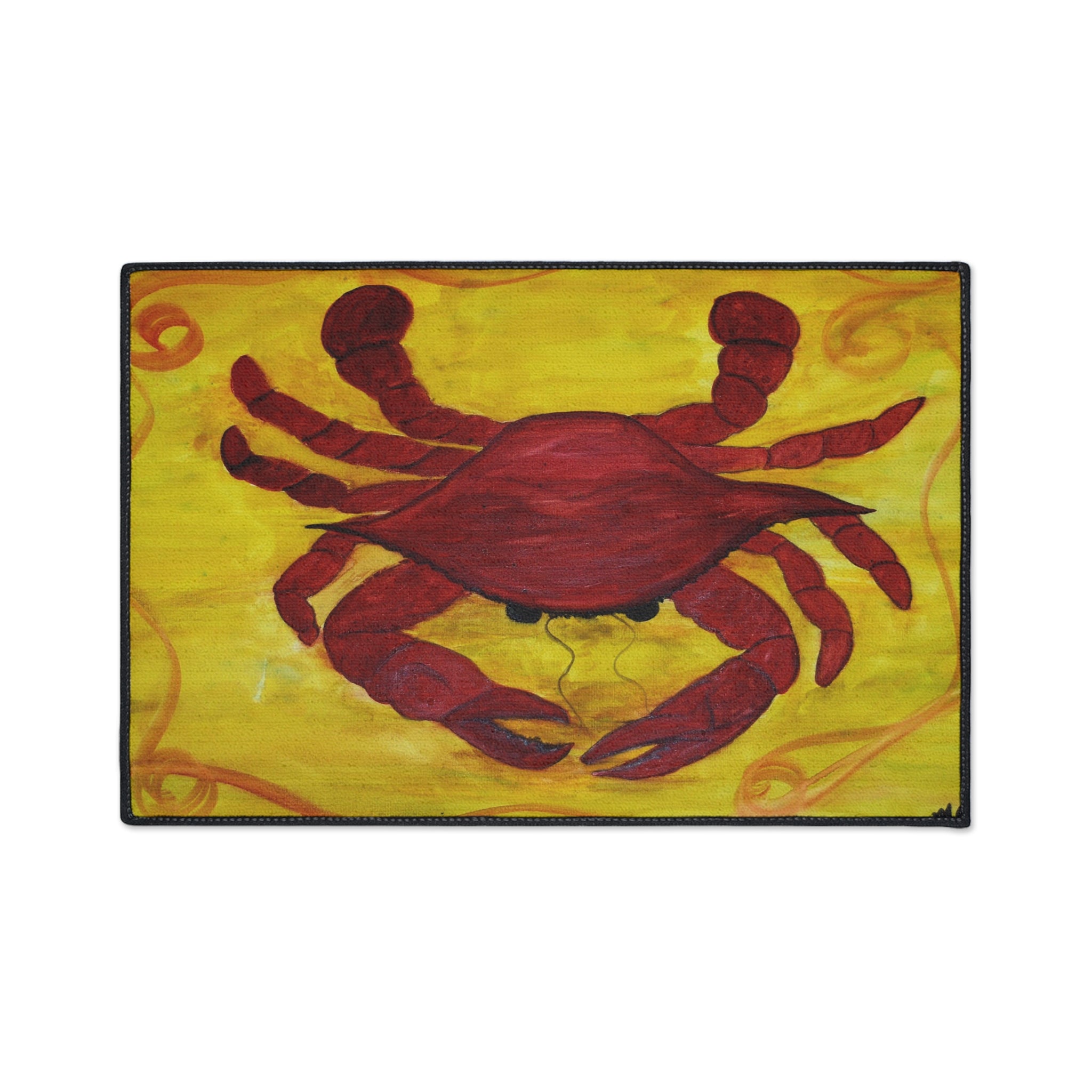 Red Crab Heavy-Duty Floor Mat — Coastal Nautical Doormat