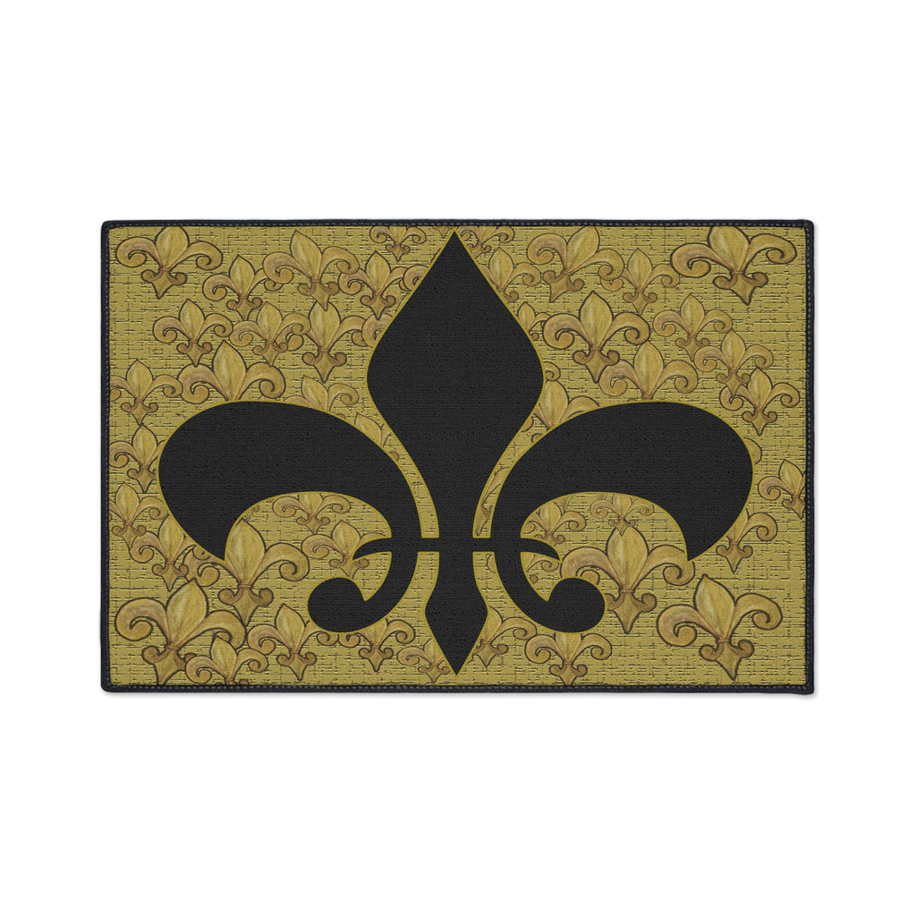 Fleur-de-Lis Heavy Duty Floor Mat – Durable Entry Rug with Classic French Emblem