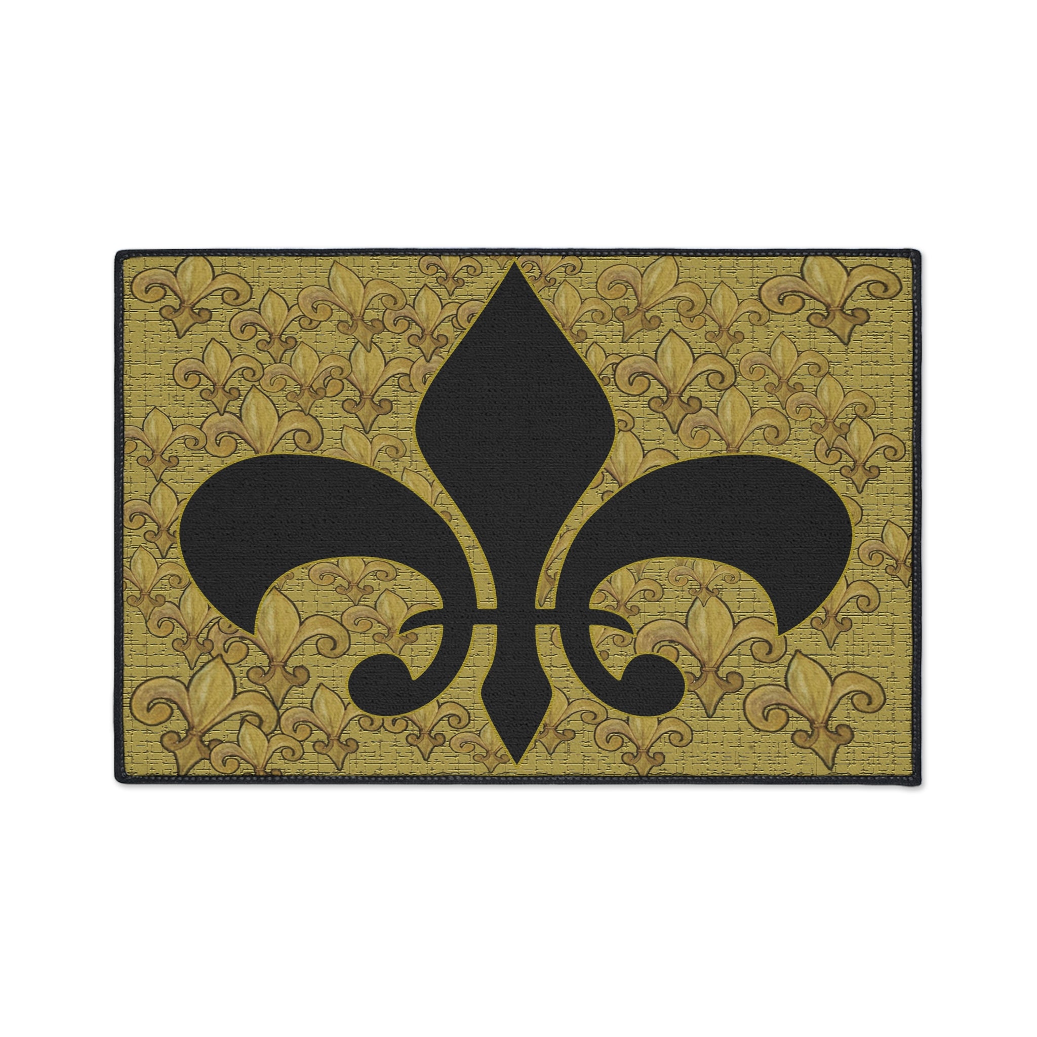 Fleur-de-Lis Heavy Duty Floor Mat – Durable Entry Rug with Classic French Emblem