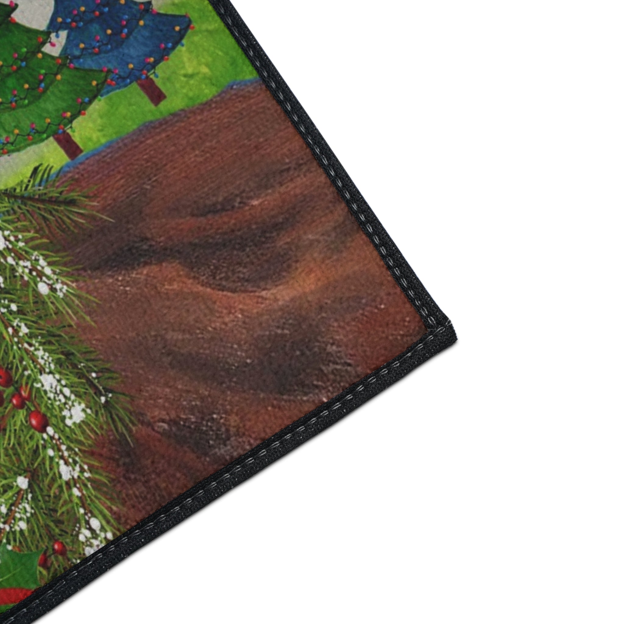 Christmas Donkey Floor Mat — Merry Christmas Holiday Welcome Rug