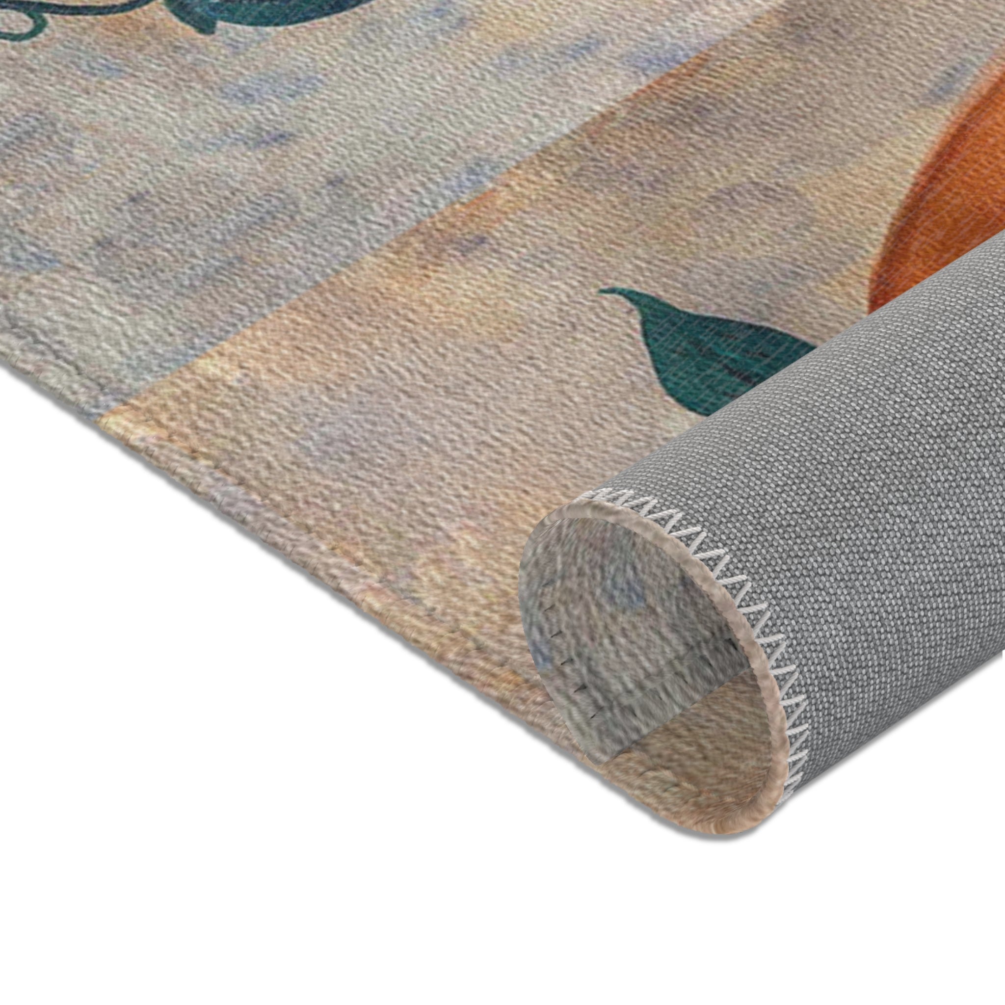 Autumn Pumpkin Runner Rug - Rustic Fall Kitchen & Entryway Decor