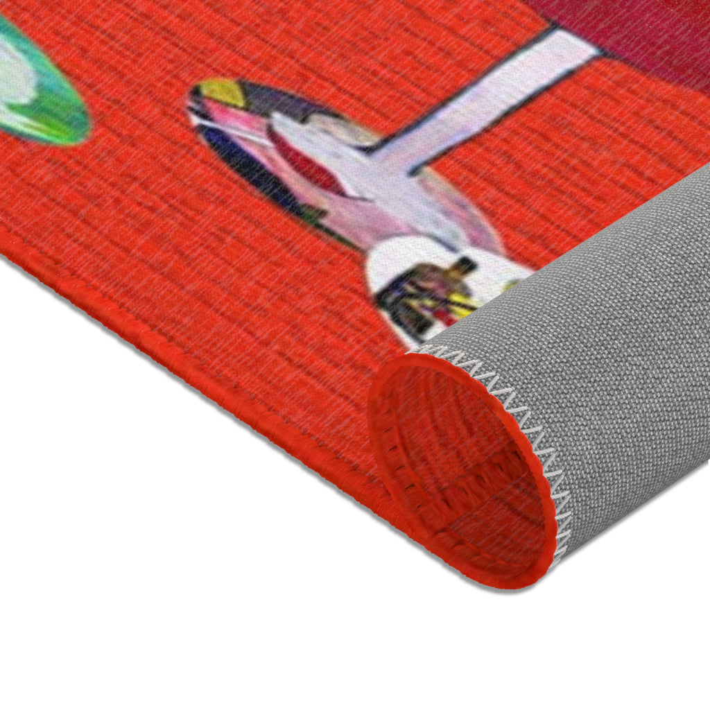 It's 5 O'Clock Somewhere Parrot Area Rug