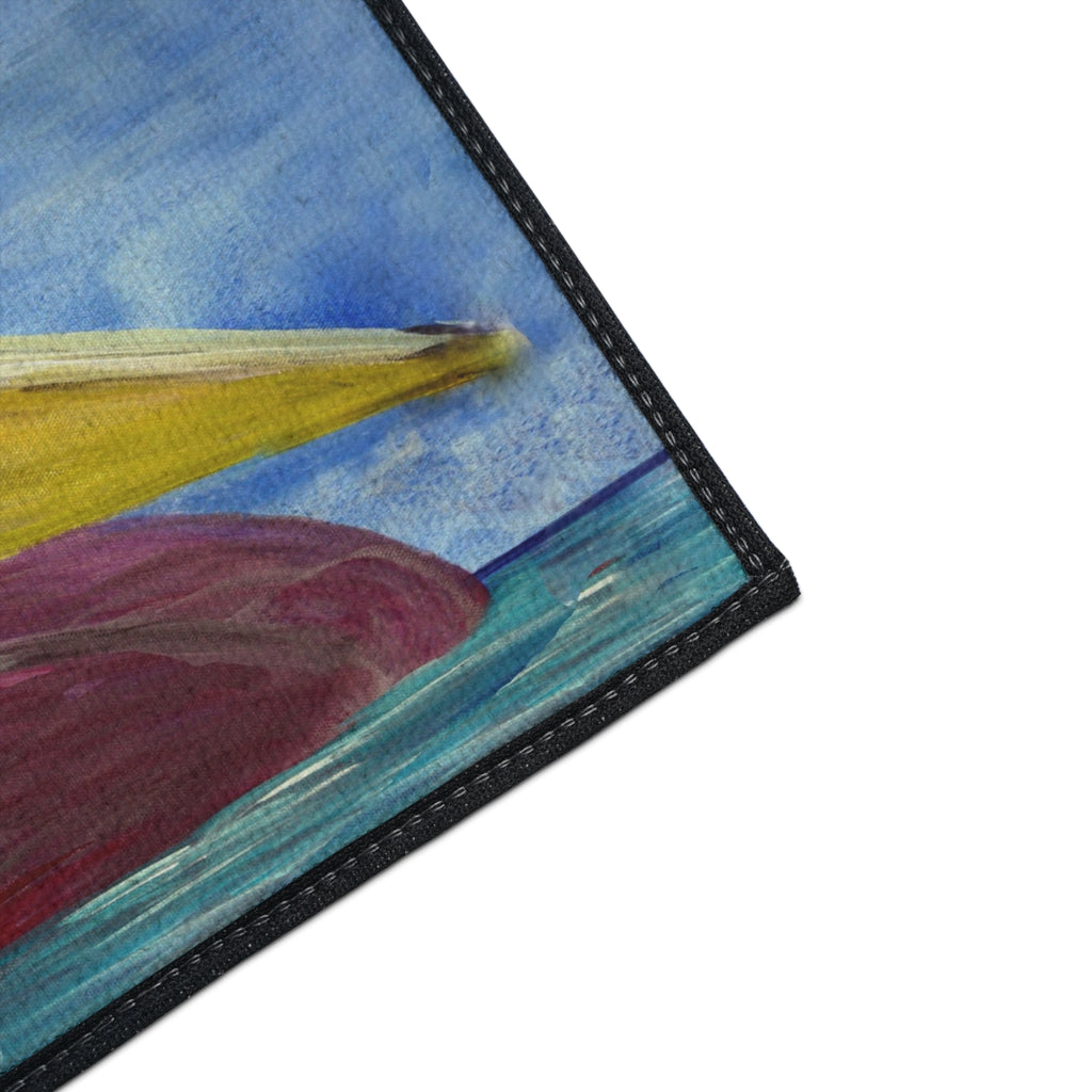 Pelican Art Floor Mat — Heavy-Duty Coastal Welcome Rug
