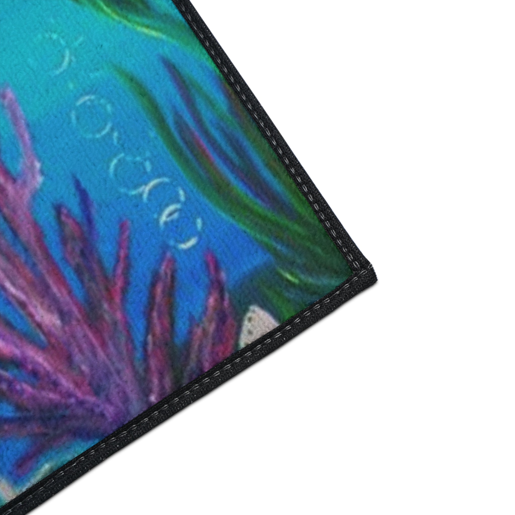 Underwater Mermaid and Whale Floor Mat — Ocean Wildlife Heavy Duty Doormat